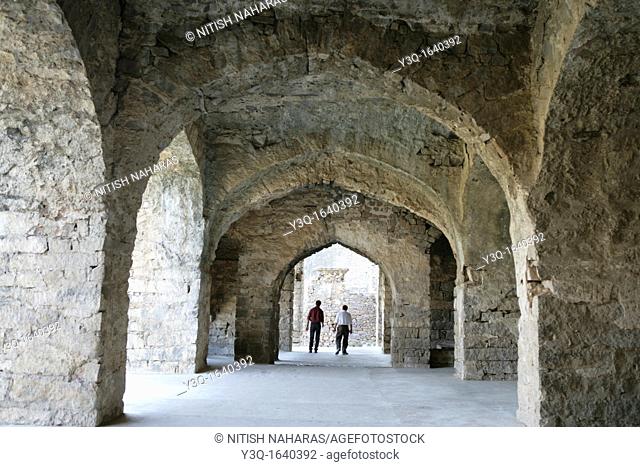 Discussing facts and fiction along corridors of Golconda Fort in Hyderabad, India