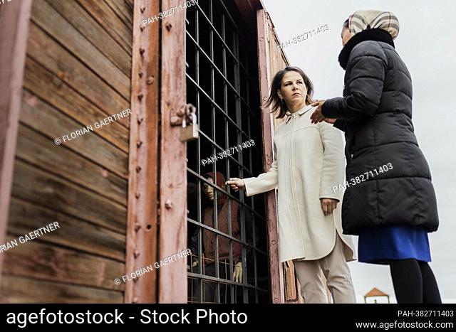 (LR) Annalena Baerbock (Alliance 90/The Greens), Federal Foreign Minister, photographed with Fariza Askhatova, museum guide of the ALZHIR memorial