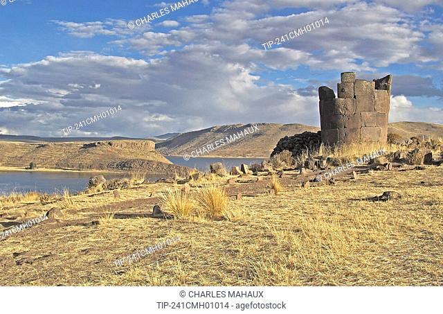 Peru, South America, Titicaca Lake, Sillustani Necropolis