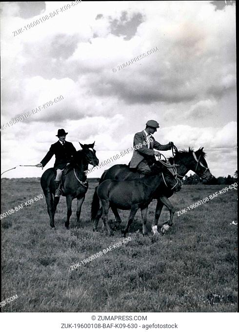 Feb. 28, 2012 - Round Up Time in the New Forest: Reg Bennett has captured his pony and leads it towards Fritham Pound, before taking it on to the Sales at...