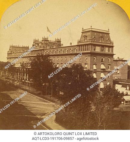 Congress Hall, Saratoga Springs, N.Y., Deloss Barnum (American, 1825 - 1873), about 1865–1870, Albumen silver print