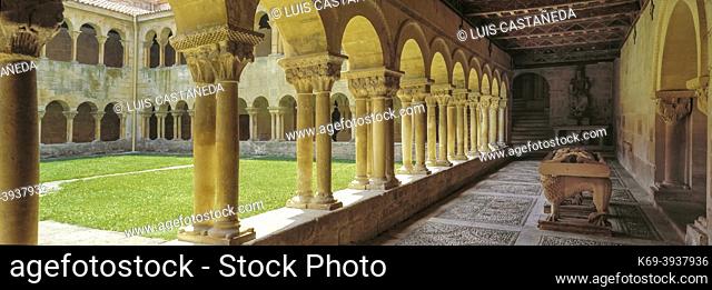 Romanesque Cloister. Santo Domingo Cloister. Silos. Burgos. Spain