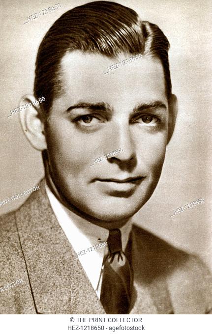 Clark Gable, American actor, 1933. Gable (1901-1960) was an Academy Award-winning American film actor and the biggest box office star of the early sound film...