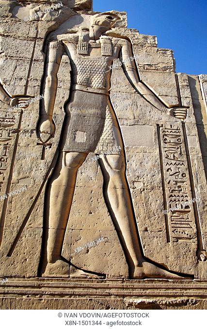 Pharaoh, Sobek and Haroeris temple 2nd-1st century BC, Kom Ombo, Egypt