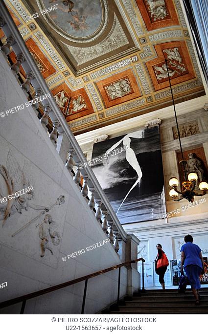 Venezia (Italy): staircase of the Museo Correr