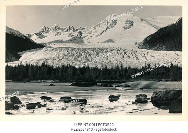 'Mendenhall Glacier near Juneau, Alaska', c1940. Artist: Unknown