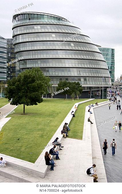 New City Hall building by Norman Foster, London. England, UK