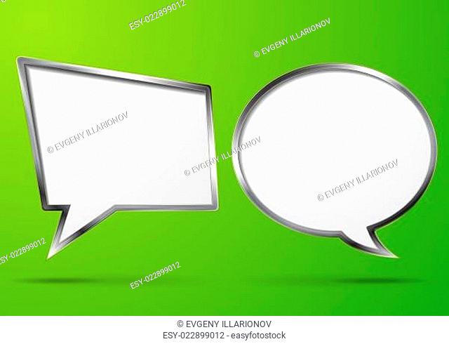 Abstract bubble speech background
