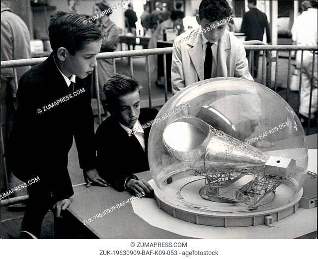 Sep. 09, 1963 - Radio and TV exposition in Paris: The yearly French radio and TV Exposition opened its gates at the porte de Versailles in Paris