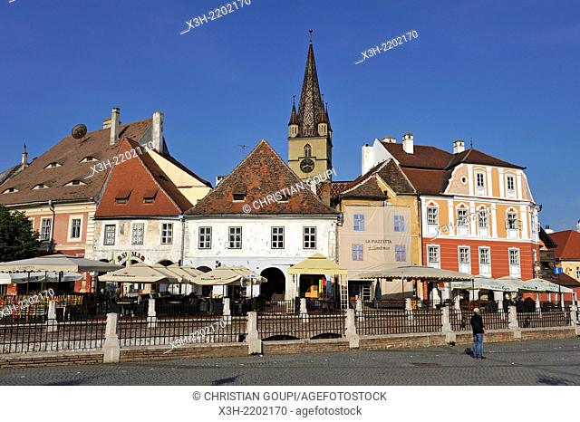 Small Square of Sibiu, Transylvania, Romania, Southeastern and Central Europe
