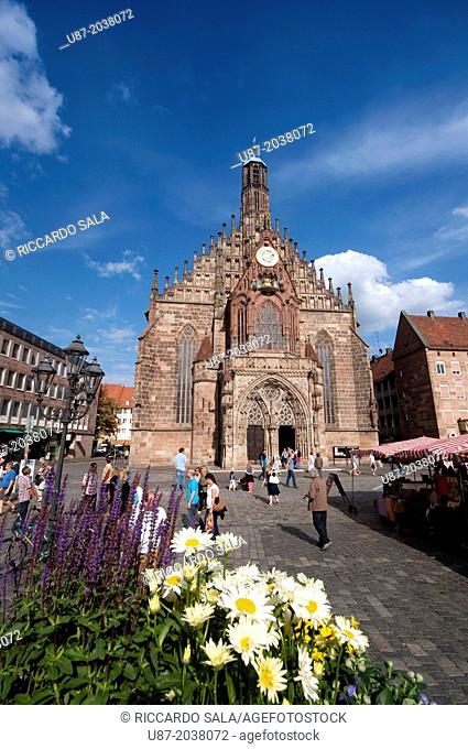 Germany, Bavaria, Nuremberg, Frauenkirche Church of Our Lady
