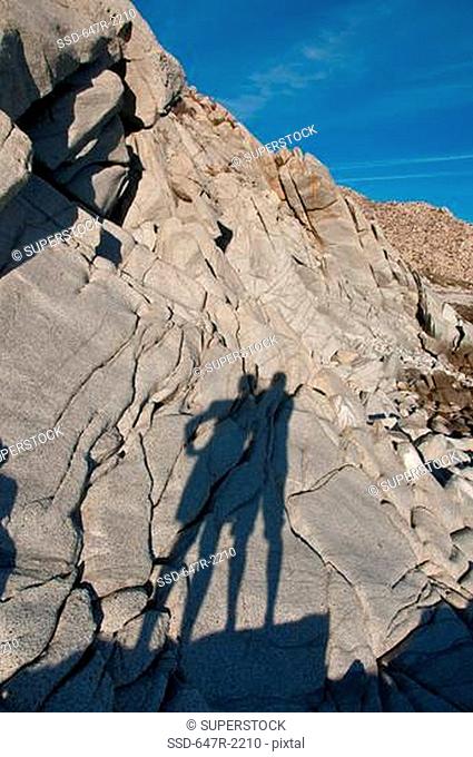 Mexico, Baja California Sur, Los Frailes Beach, Shadow of couple