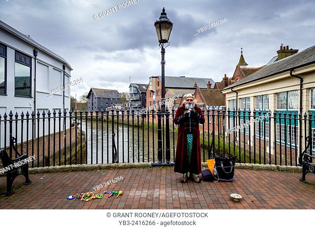 Street Entertainer, Lewes, Sussex, UK
