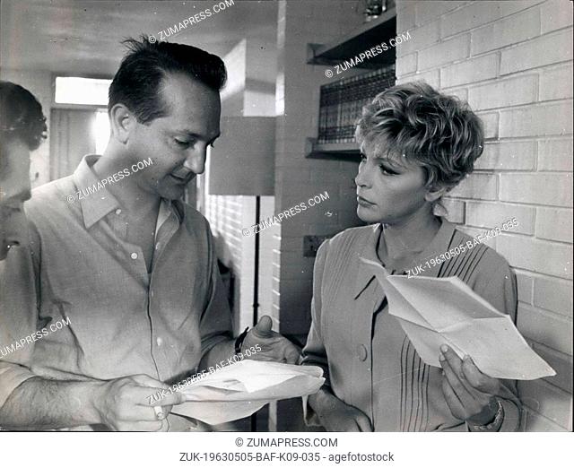 May 05, 1963 - Rome , May 1963 - Jean -Marg Bory French actor is co star ring with Francoise -revost in 'A sentimental at empt' directed by Pasquale Festa...