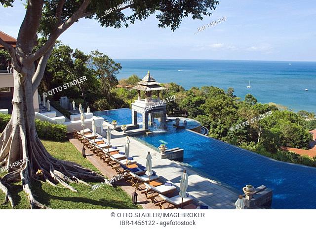 Pool, luxury hotel Pimalai Resort, Kantiang Beach, Ko Lanta or Koh Lanta island, Krabi, Thailand, Asia