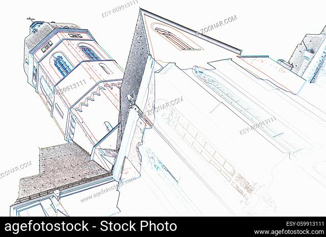 Stephanskirche, Mainz, st. stephan, pfarrkirche, katholisch, kirche st. stephan, architektur, kirchturm, chagall, chagallfenster, himmel, rheinland-pfalz