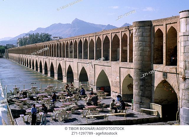 Iran, Esfahan, Isfahan, Bridge of 33 Arches