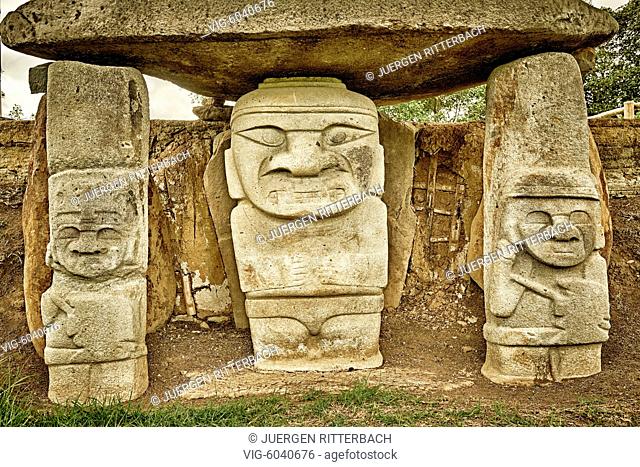 Mesita A archaeological park Parque Arqueologico De San Agustin , Colombia, South America - San Agustin, Huila Department, Colombia, 24/08/2017