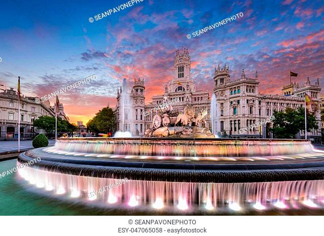 Madrid, Spain at Plaza de Cibeles