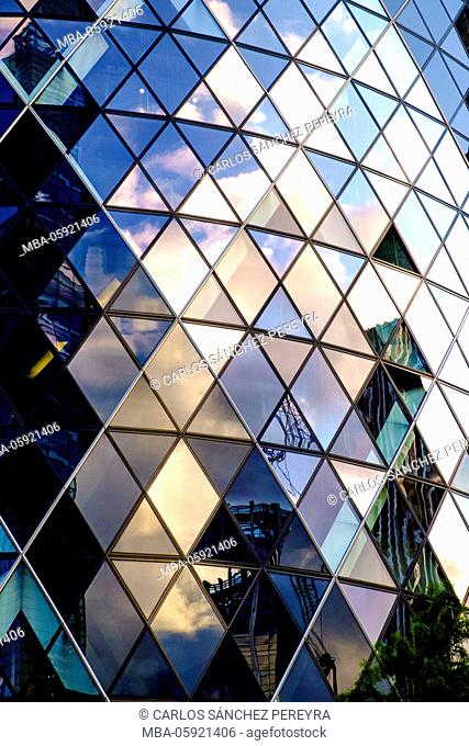 30 St Mary Axe, known as The Gherkin, London, England, United Kingdom