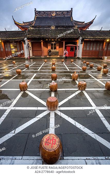 China, Jiangsu, Nanjin City, Confucius Temple, Dacheng Hall