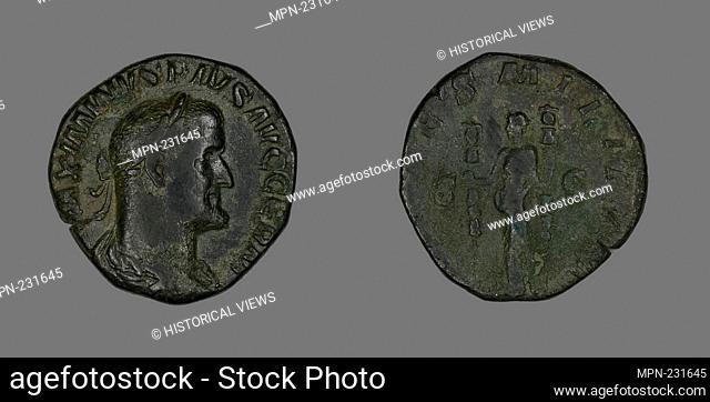Sestertius (Coin) Portraying Emperor Maximinus - AD 236/238 - Roman, minted in Rome - Artist: Ancient Roman, Origin: Roman Empire, Date: 236 AD–238 AD