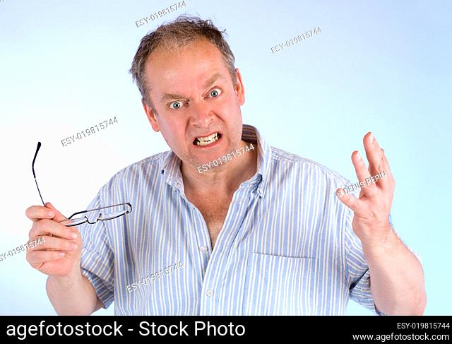 Man Angry about Something