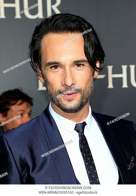 Los Angeles premiere of 'Ben-Hur' held at the TCL Chinese Theater IMAX - Arrivals Featuring: Rodrigo Santoro Where: Hollywood, California