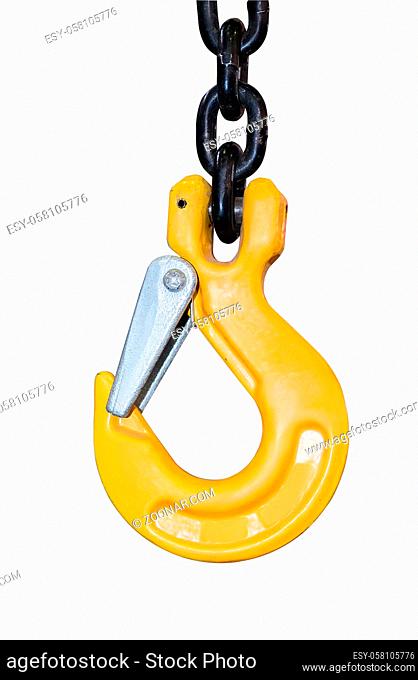 hook lifting device isolated on white background (all logos, inscriptions and markings removed)