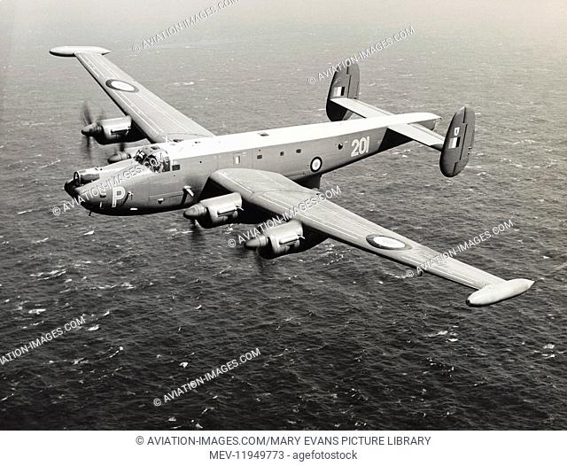 Avro 716 Shackleton Mr-3 Flying Low over the Sea