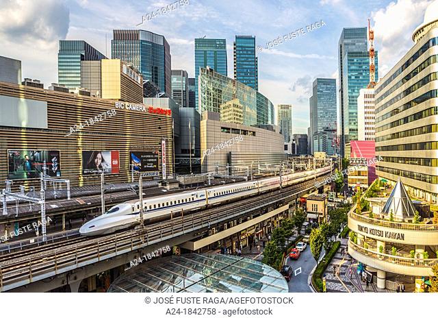 Japan , Tokyo City, Ginza District , Harajuku Satation , Bullet Train