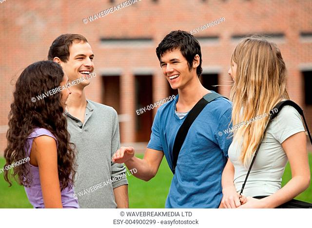 Fellow students chatting