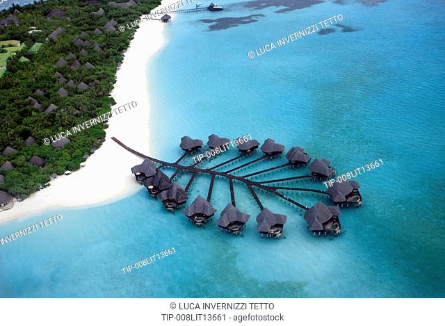 Aerial view of Coco Palm Dhuni Kolhu Resort in Maldives