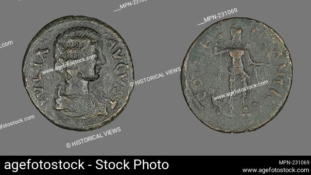 Coin Portraying Julia Domna - AD 193/217 - Roman - Artist: Ancient Roman, Origin: Roman Empire, Date: 193 AD–217 AD, Medium: Bronze, Dimensions: Diam