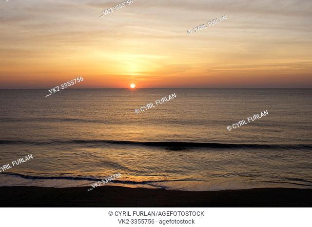 Sun Rising at Virginia Beach, United States East Coast
