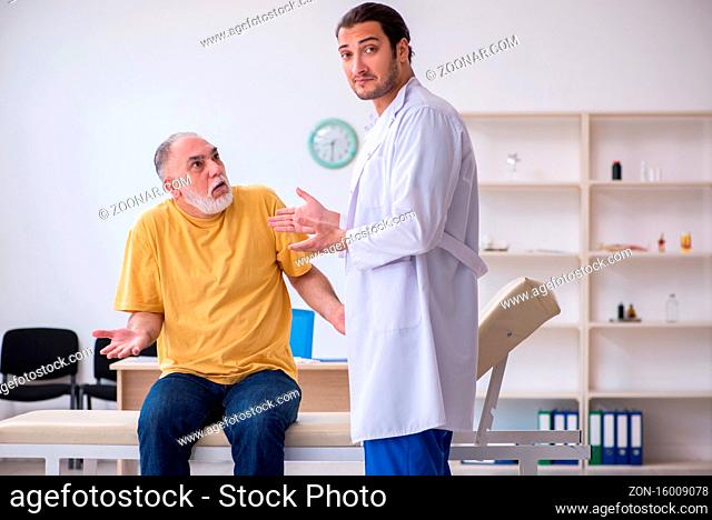 Old patient visiting young doctor