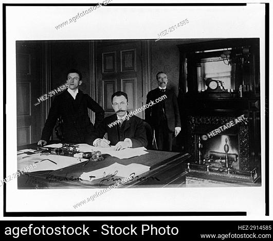 Three Treasury Department employees, Mr. Graham, John Brown, and another.., between 1884 and 1930. Creator: Frances Benjamin Johnston