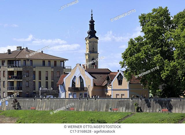 Mohacs, Hungary, Mohacs on the Danube, Transdanubia, Southern Transdanubia, Baranya county, Holy Trinity Church, Serbian Orthodox Church *** Local Caption ***