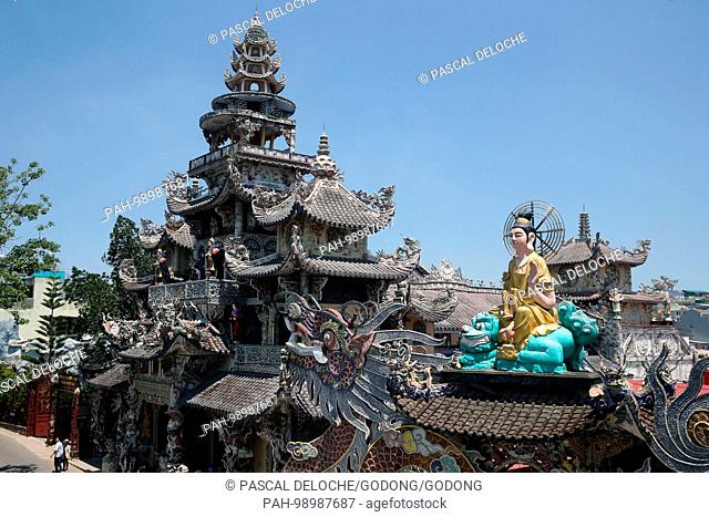 Linh Phuoc Buddhist Pagoda. Dalat. Vietnam. | usage worldwide. - Dalat/Lam Dong/Vietnam