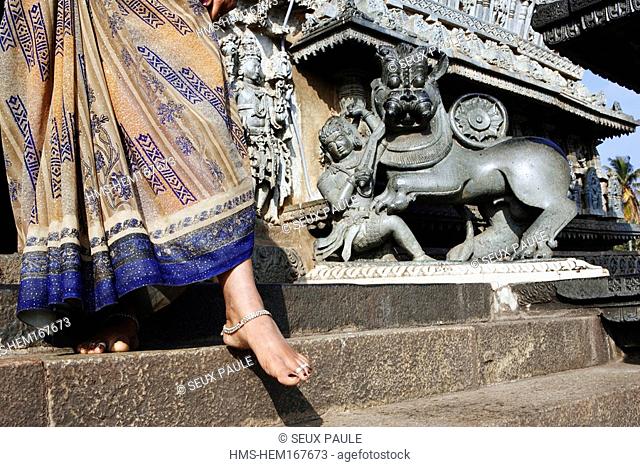 India, Karnataka, Belur, Chennakeshava temple, Hoysala Art