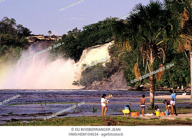 Venezuela, Guayana region, the falls of Canaima