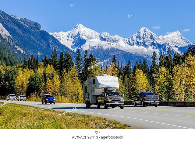 Trans Canada Highway near Rogers Pass, British Columbia, Canada