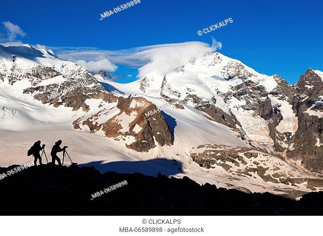 Bernina group, Rhaetian Alps, Engadine, Switzerland