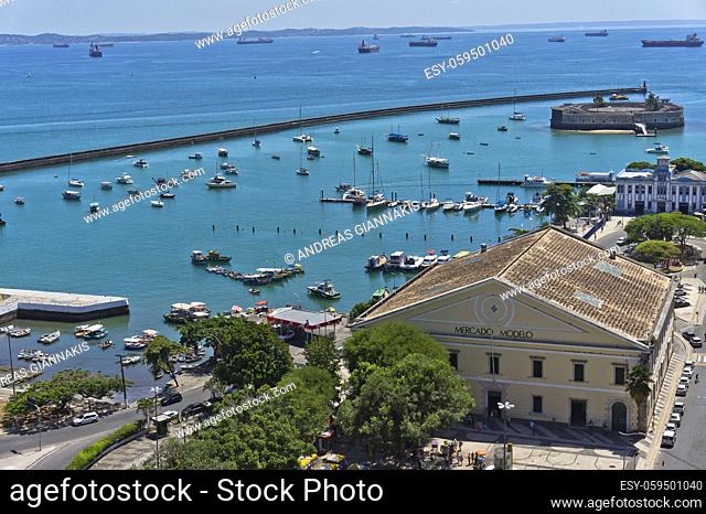Salvador de Bahia, Old port view, Brazil, South America