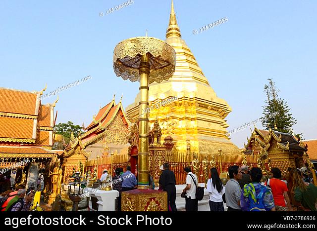 Chiang Mai, Wat Phra That Doi Suthep. Thailand