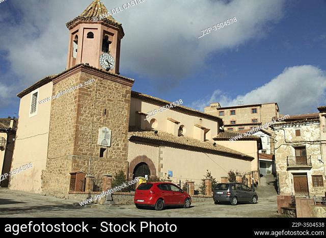 Picturesque architecture Albarracin mountains Teruel Spain