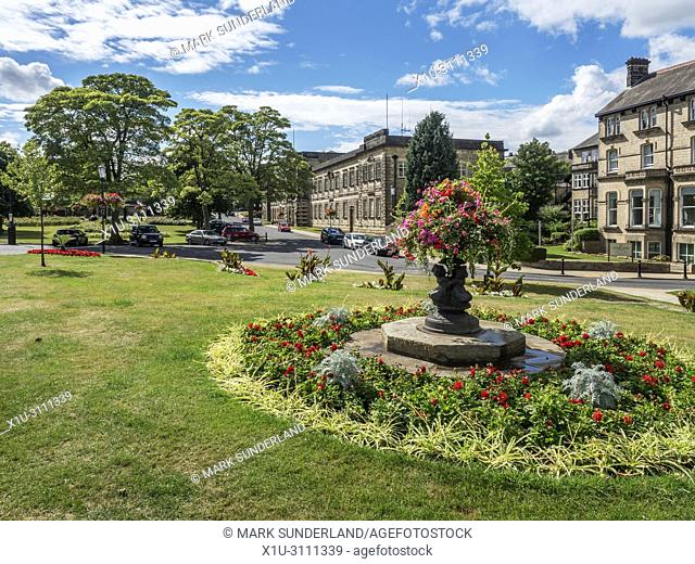 Crescent Gardens and former Council Offices in Harrogate North Yorkshire England