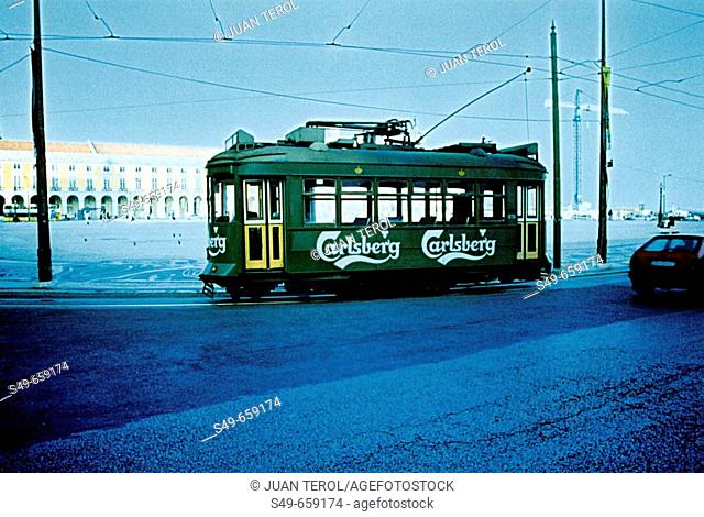 Streetcar. Lisbon. Portugal