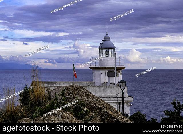 The Lighthouse of Portofino at Sunset