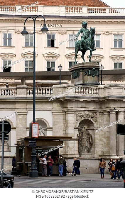 Equestrian statue of Albert in Vienna